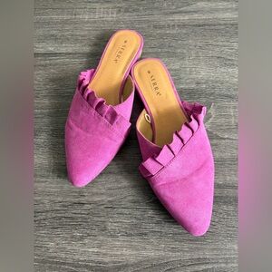 Serra Purple Pointed Toe Flats 8